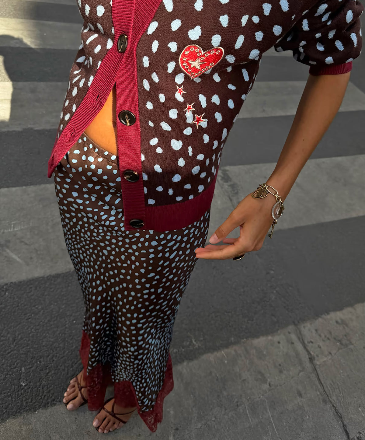 Chocolate Deer Midi Maeva Skirt