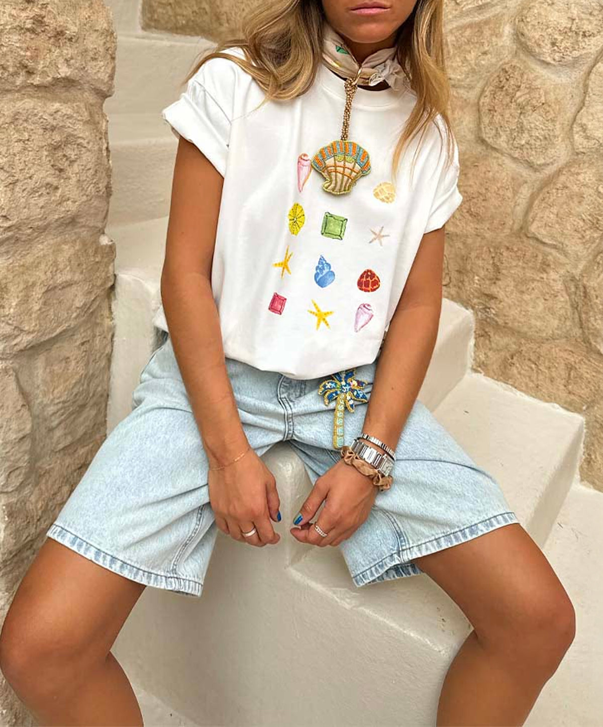 White Shell Ioana T-Shirt