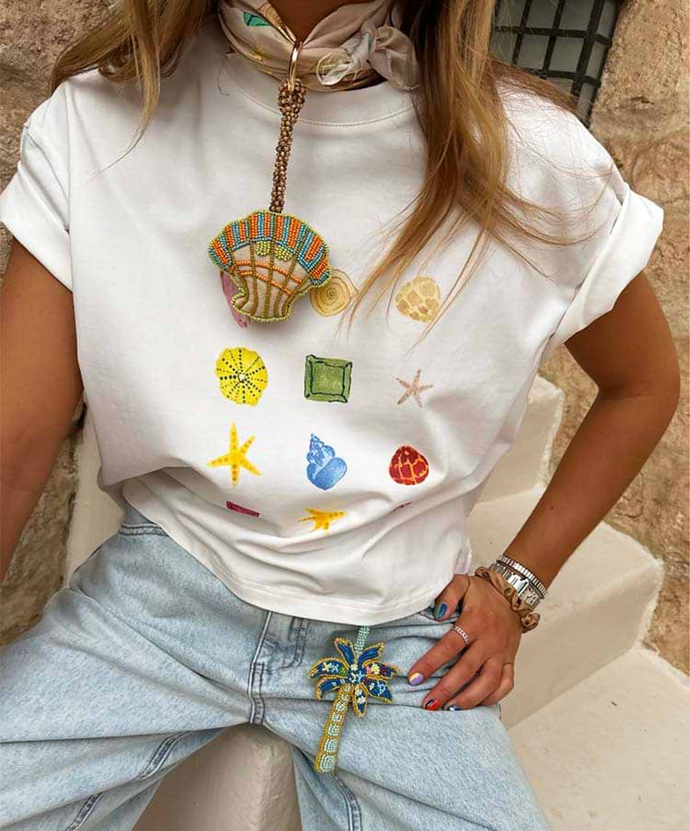 White Shell Ioana T-Shirt