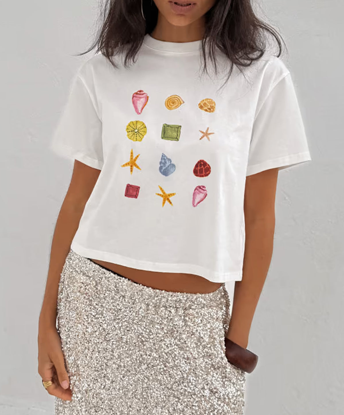White Shell Ioana T-Shirt