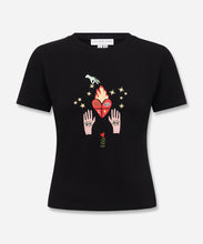 Load image into Gallery viewer, Black Heart Baby T-Shirt