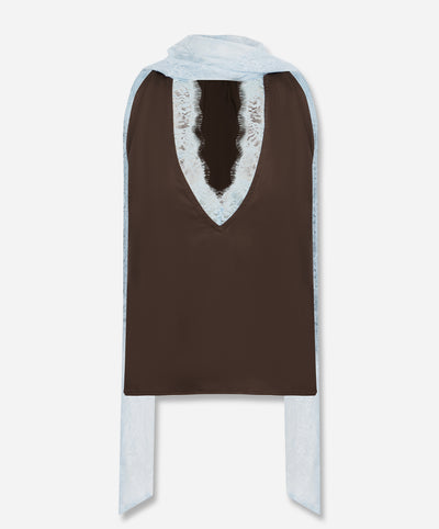 Chocolate Blue Lace Top | The Forme Chocolate Blue Lace Top | The Forme