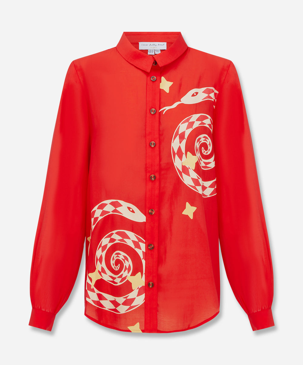Red Snake Miley Shirt
