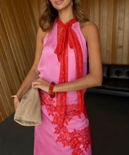 Load image into Gallery viewer, Pink Red Lace Top