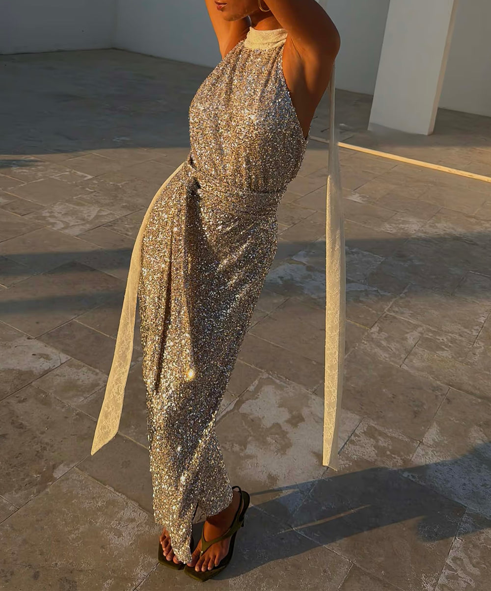 Sequin Lily Top