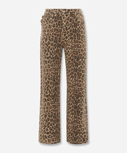Load image into Gallery viewer, Leopard Lucia Scallop Detail Jeans