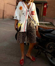Load image into Gallery viewer, Leopard Lucia Scallop Pocket Long Shorts
