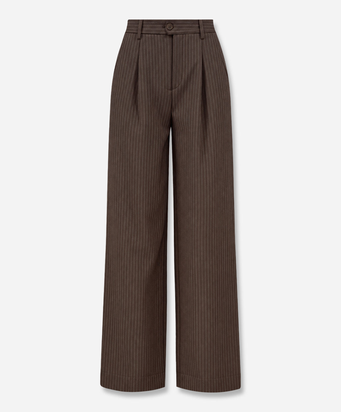 Chocolate Pinstripe Arden Trousers