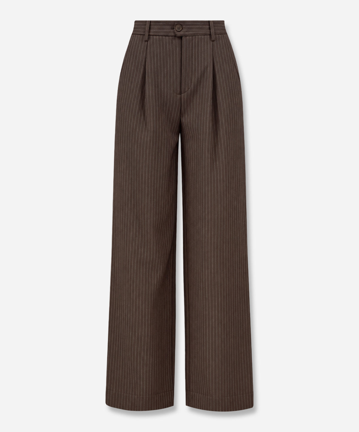 Chocolate Pinstripe Arden Trousers
