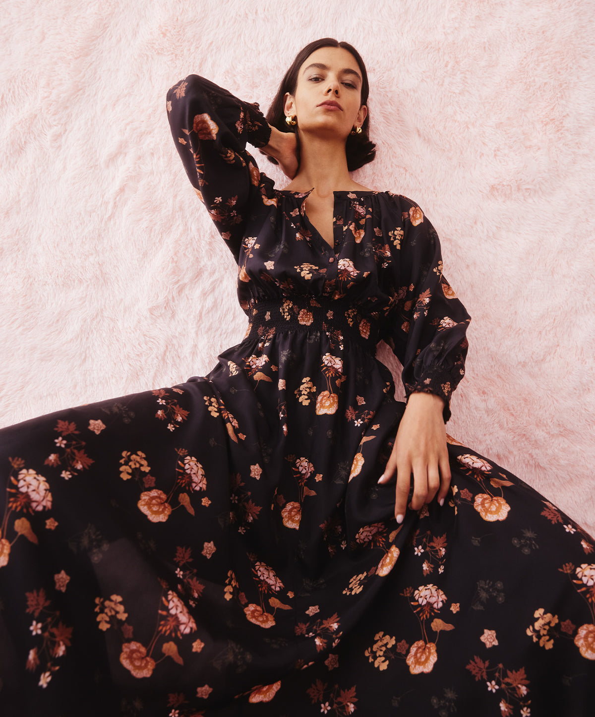 Lila Shirred Dress