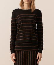 Load image into Gallery viewer, Gizelle Lurex Striped Knit