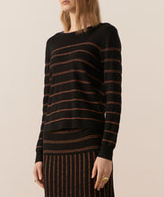 Load image into Gallery viewer, Gizelle Lurex Striped Knit