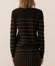 Load image into Gallery viewer, Gizelle Lurex Striped Knit