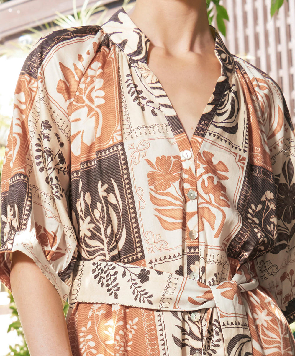 Taylor Botanical Ankle Dress