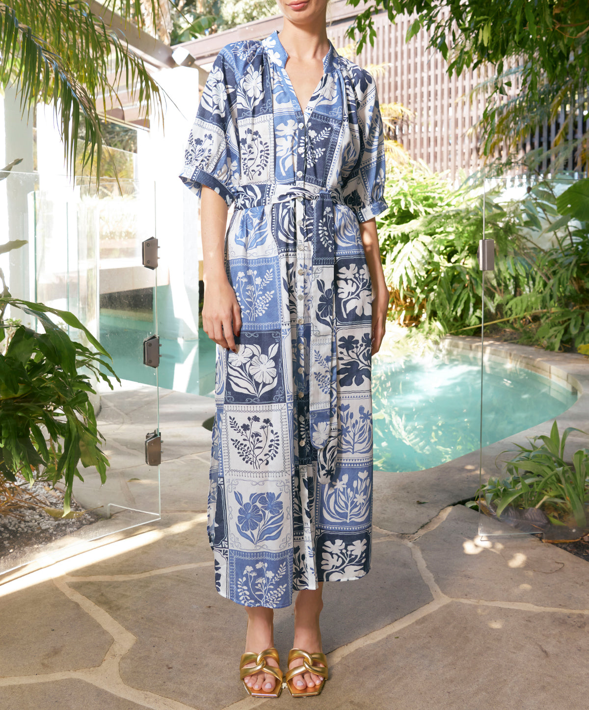 Taylor Botanical Ankle Dress