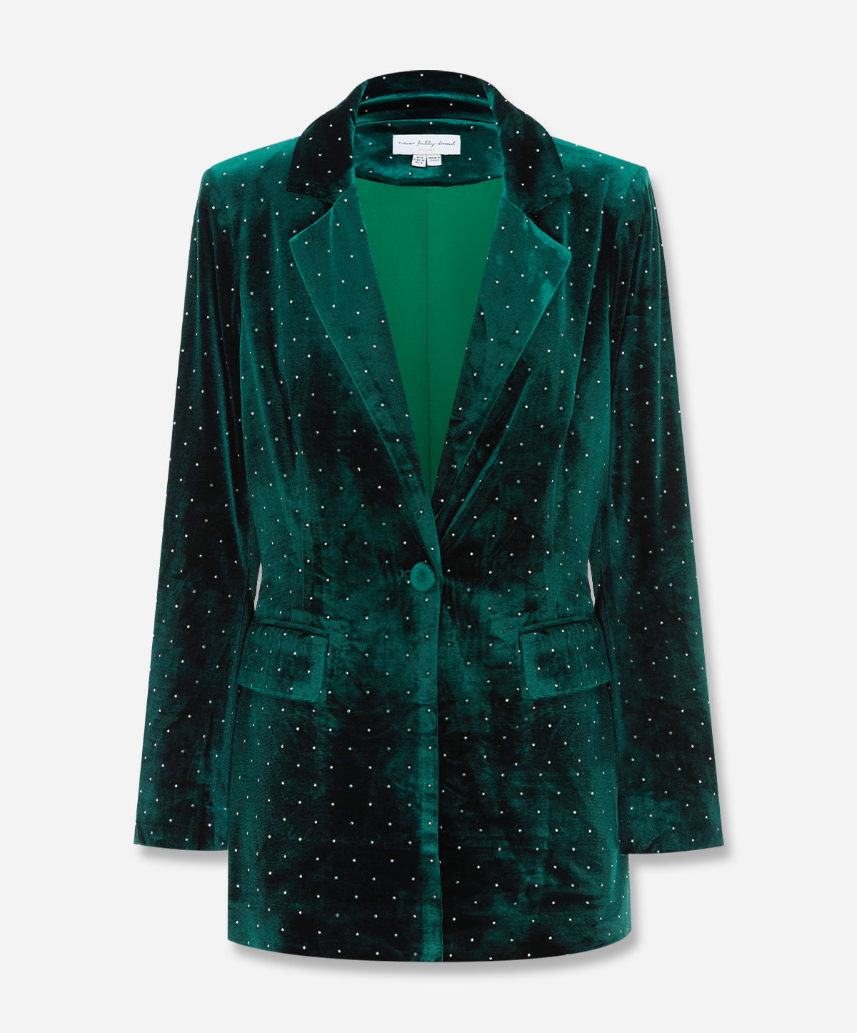 Emerald Velvet Quinn Blazer | The Forme