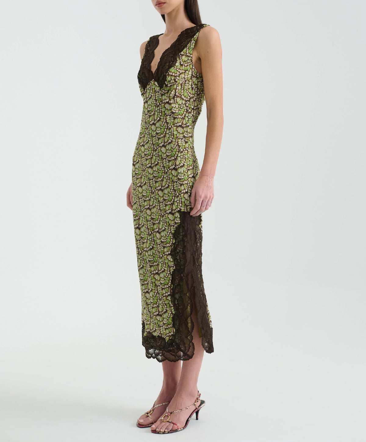 Annie Silk Midi Dress