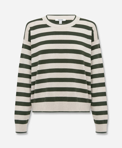 Georgie Cashblend Stripe Pullover Sweater