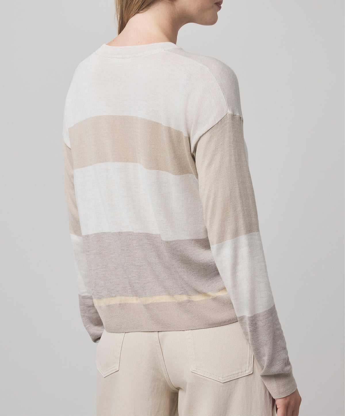 Georgie Pale Oak Stripe Sweater