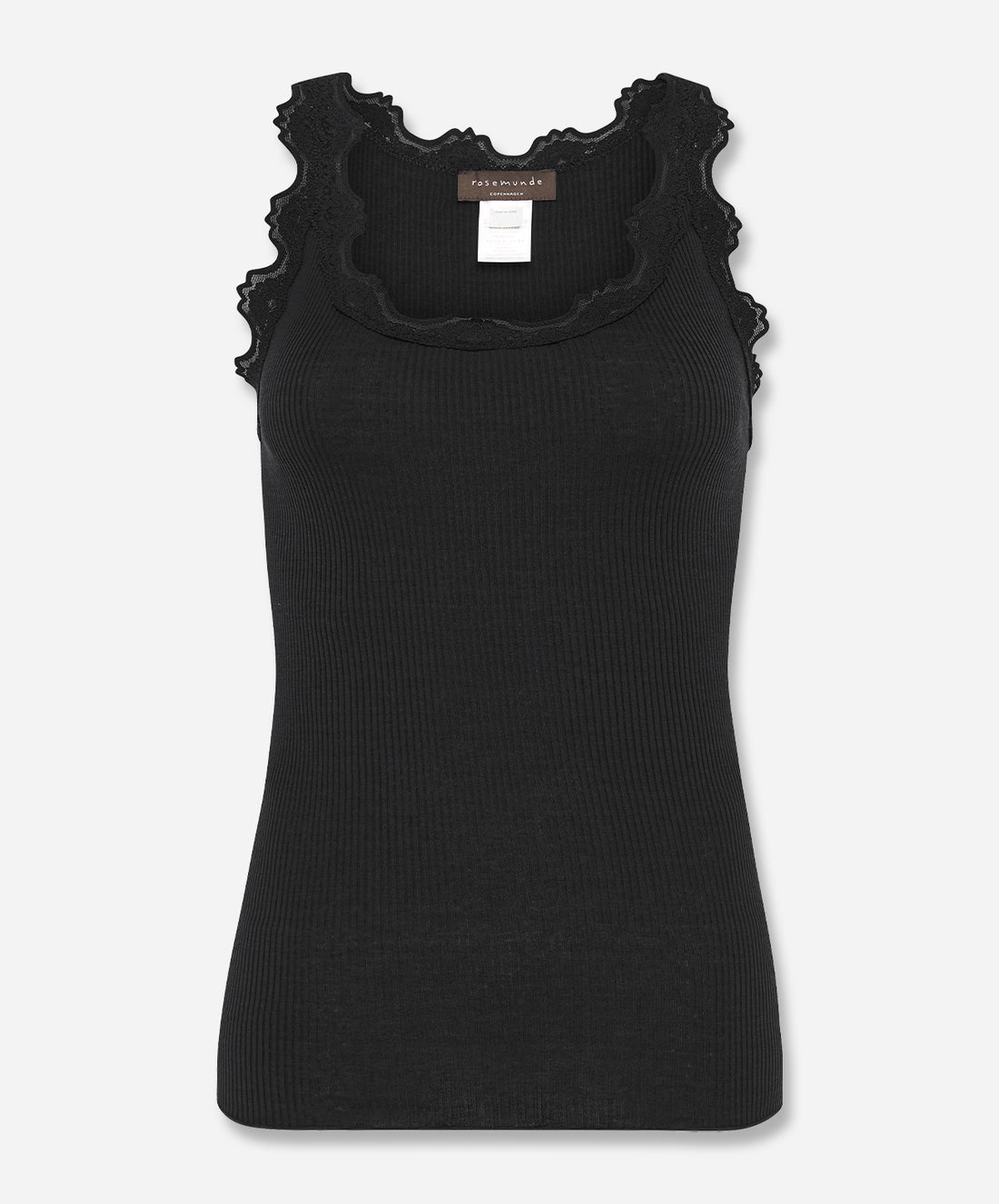 Babette Silk Sleeveless U-Neck Lace Top