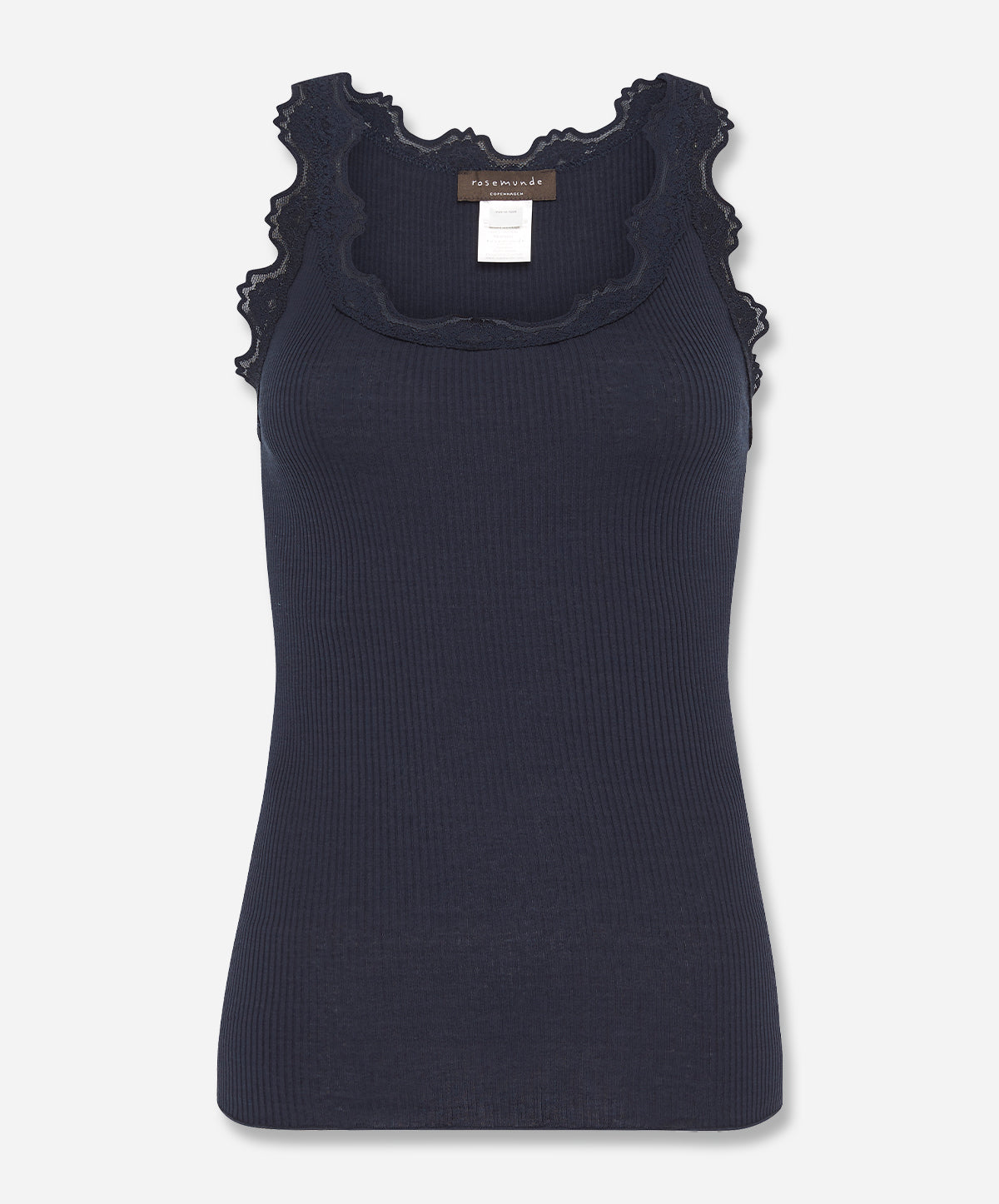 Babette Silk Sleeveless U-Neck Lace Top