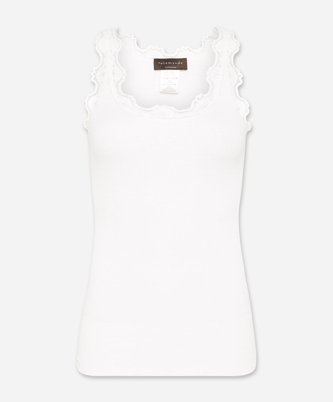 Babette Silk Sleeveless U-Neck Lace Top