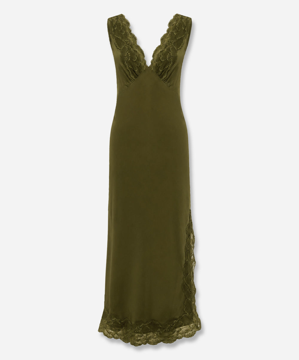 Annie Silk Midi Dress