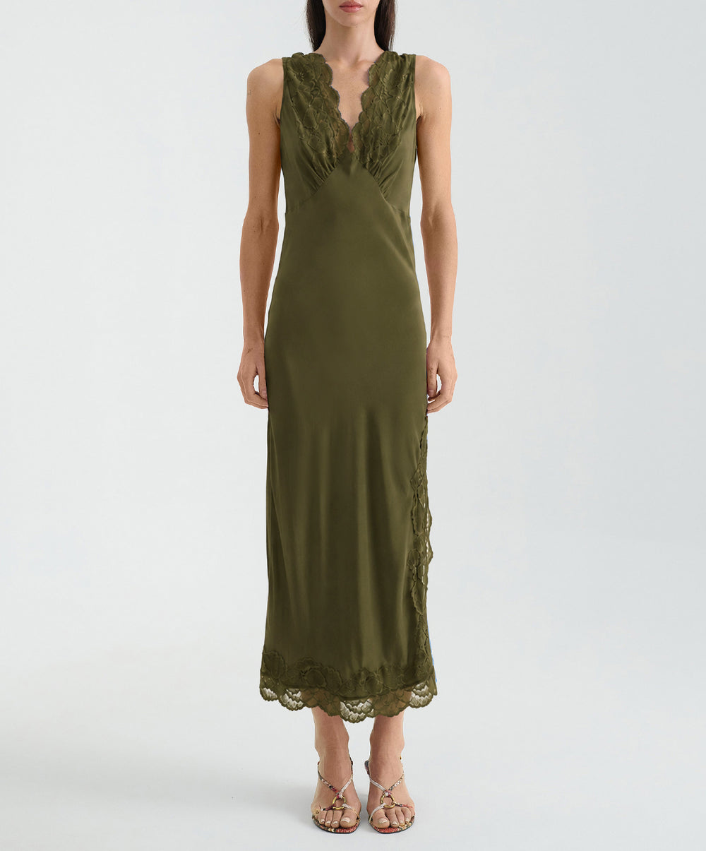 Annie Silk Midi Dress