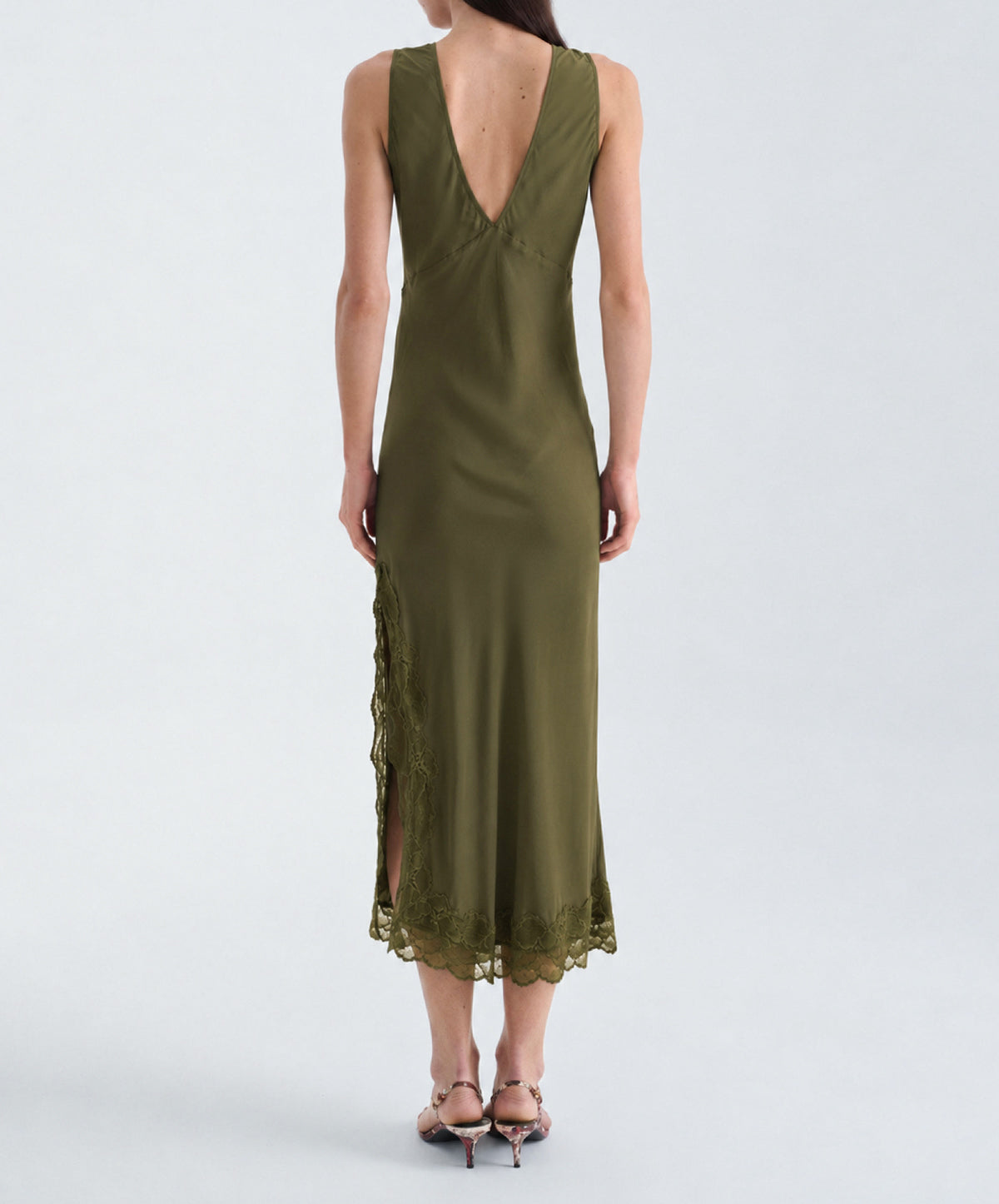 Annie Silk Midi Dress