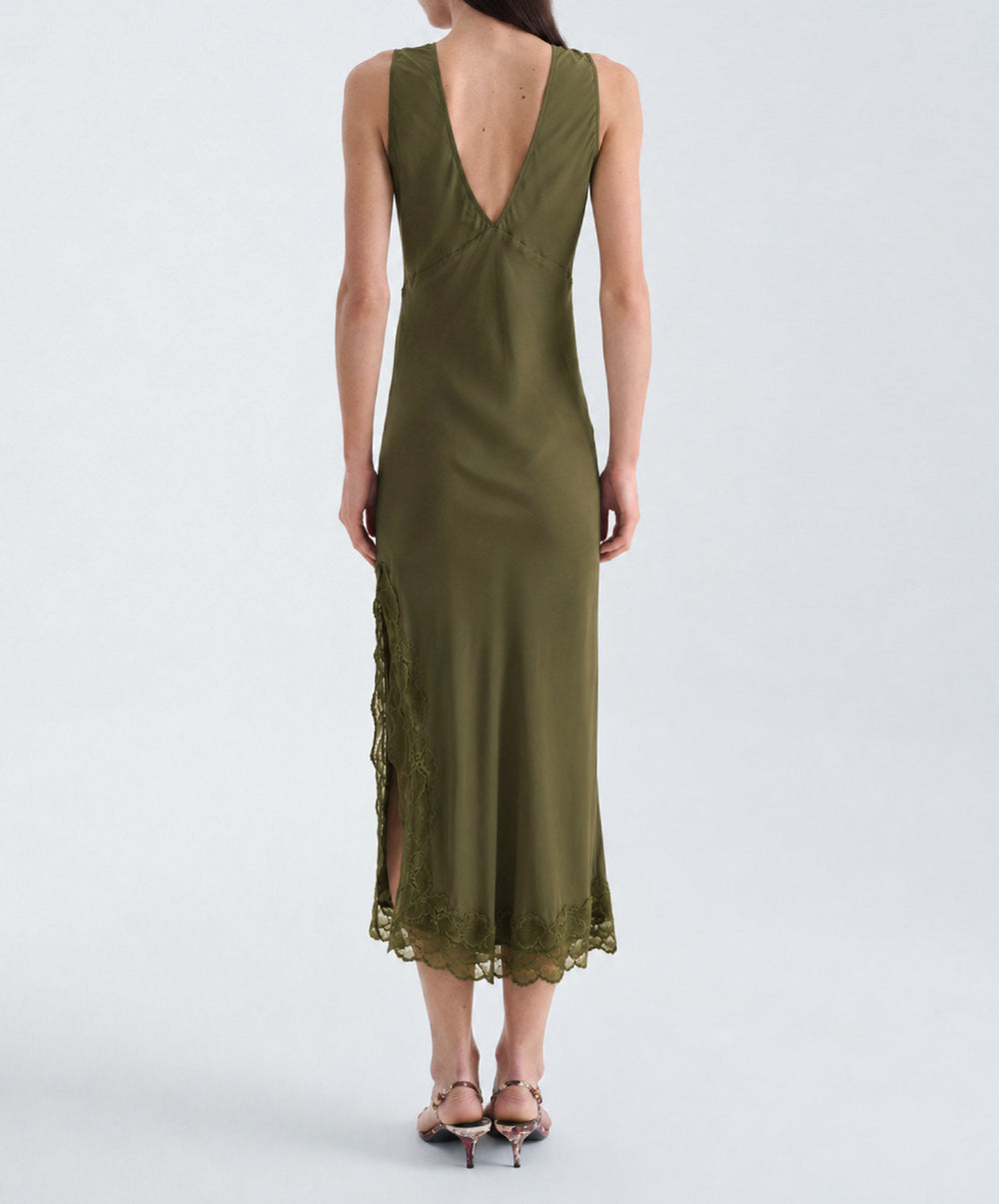 Annie Silk Midi Dress