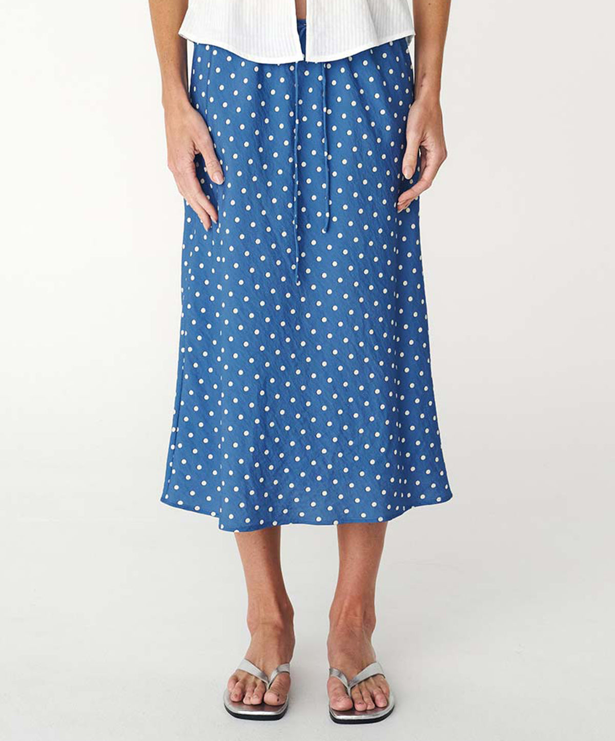 Frannie Silk Midi Skirt