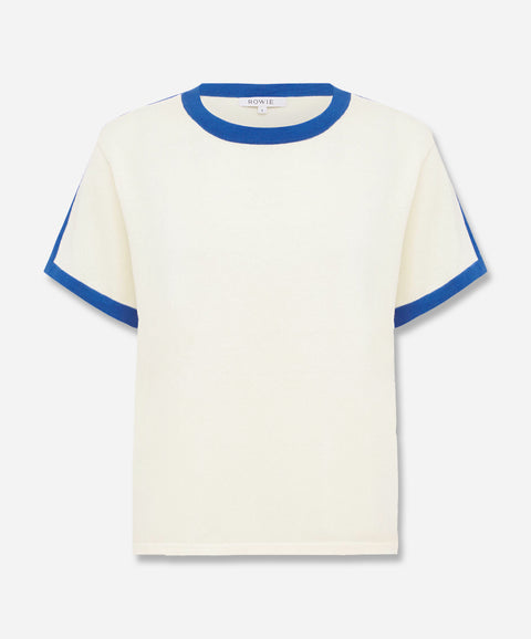 Rania Contrast Knit Tee
