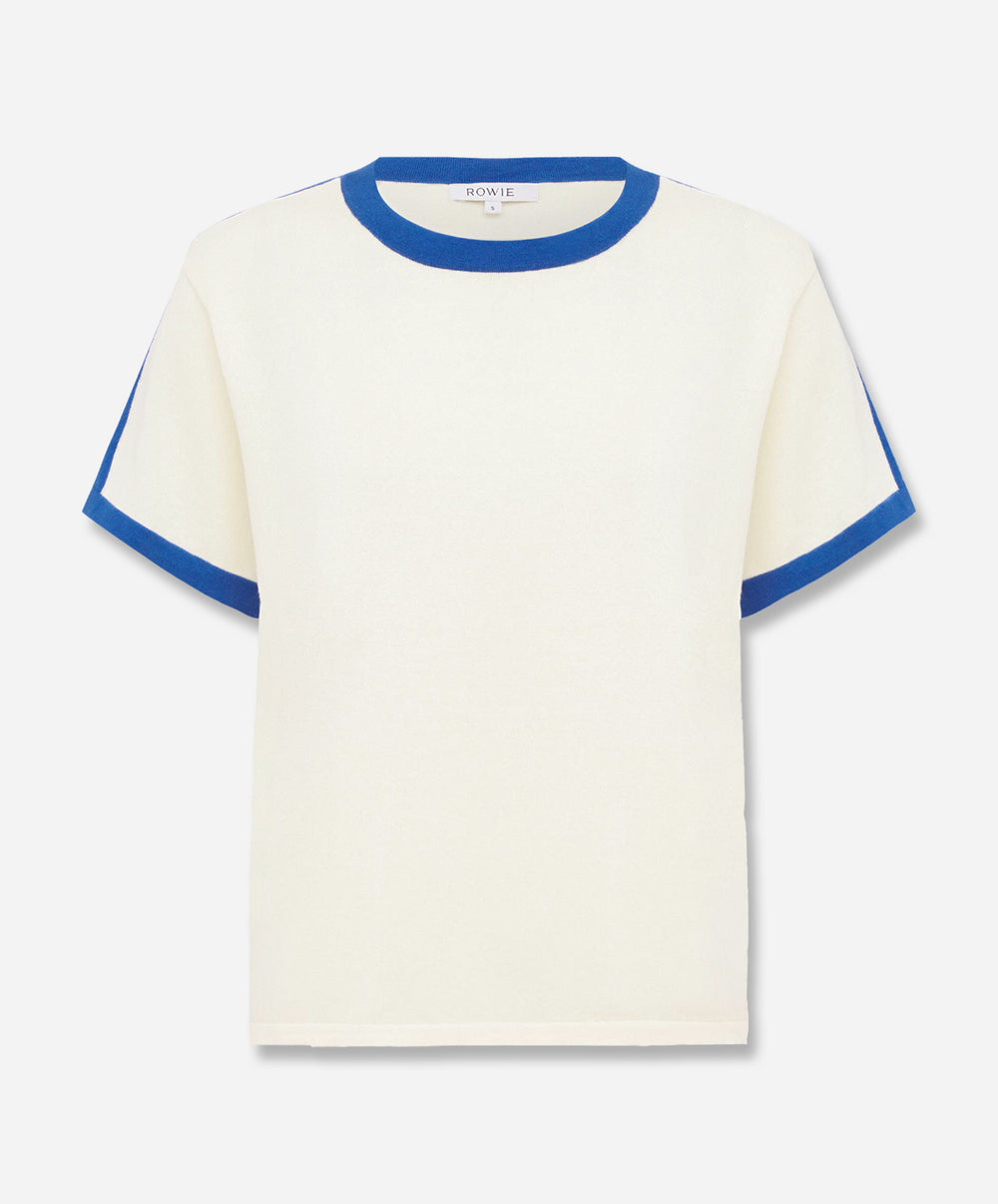 Rania Contrast Knit Tee