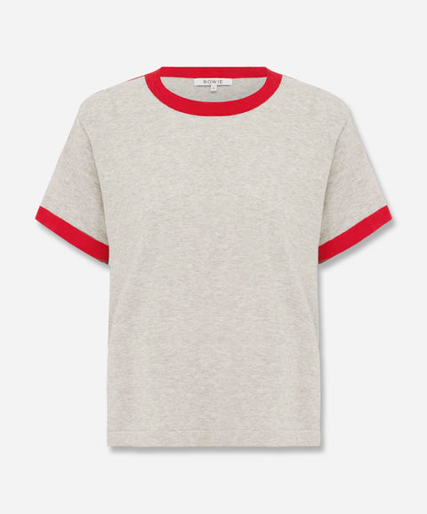 Rania Contrast Knit Tee