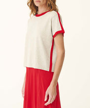 Load image into Gallery viewer, Rania Contrast Knit Tee