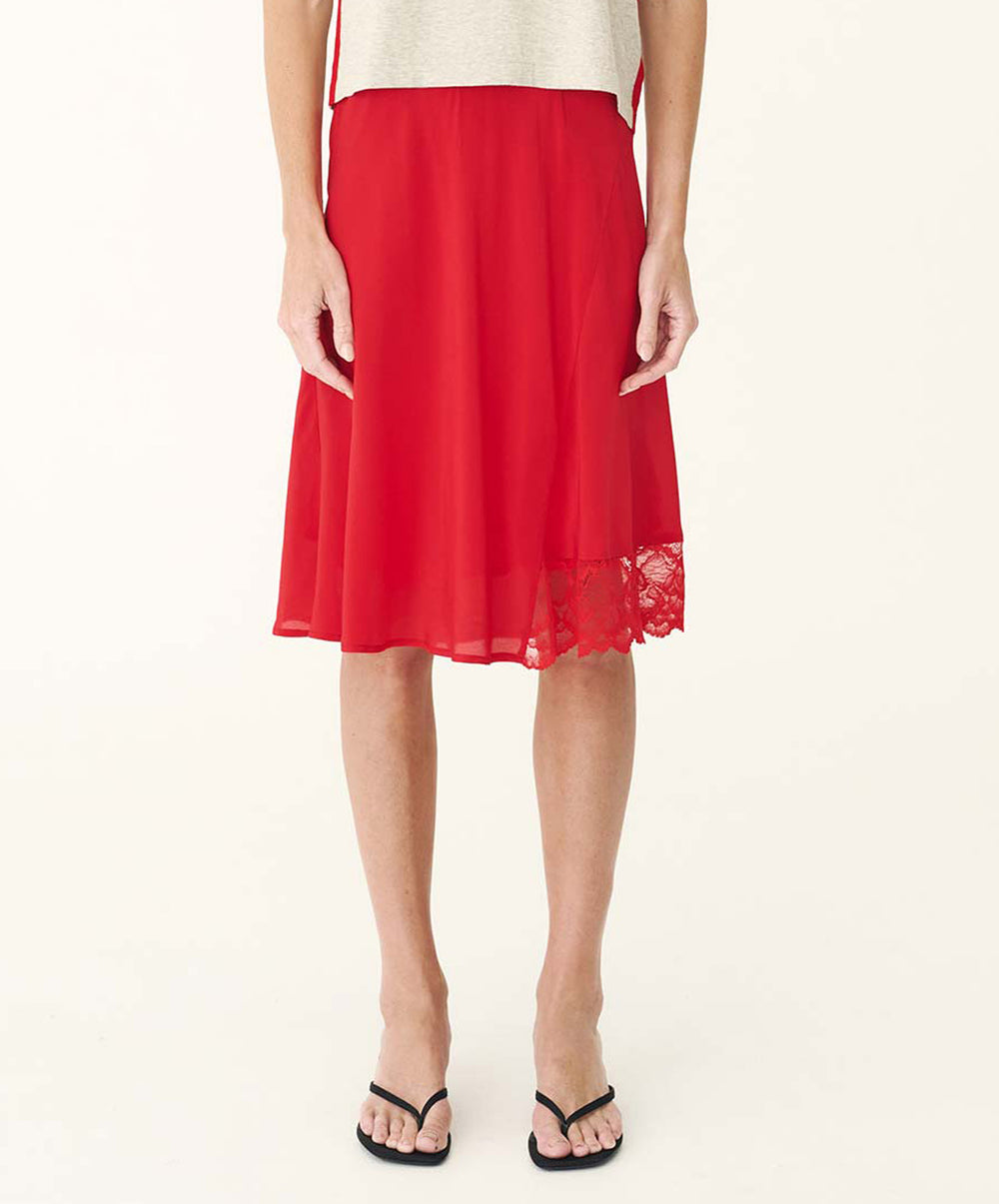 Tessa Silk Midi Skirt