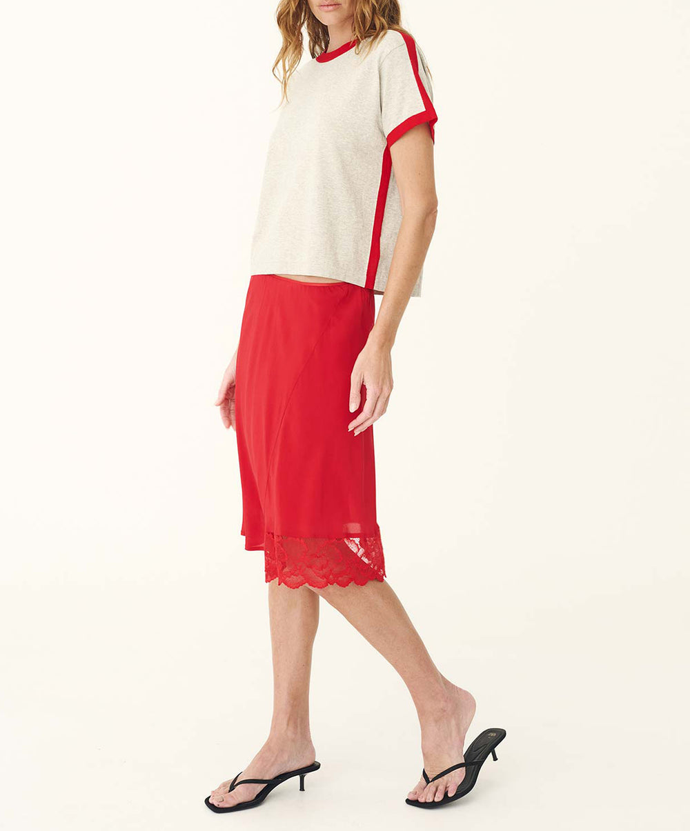 Tessa Silk Midi Skirt