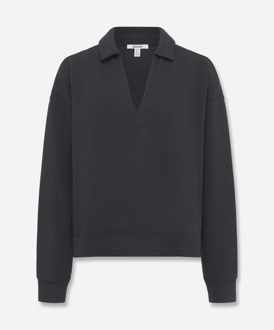 Waffle Scuba Polo Sweatshirt