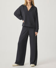 Load image into Gallery viewer, Waffle Scuba Polo Sweatshirt