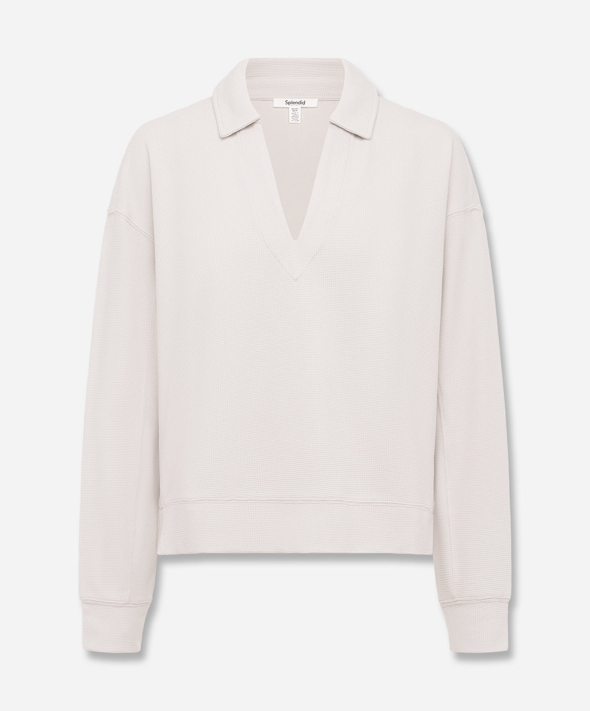Waffle Scuba Polo Sweatshirt