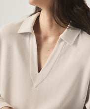 Load image into Gallery viewer, Waffle Scuba Polo Sweatshirt