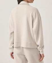 Load image into Gallery viewer, Waffle Scuba Polo Sweatshirt