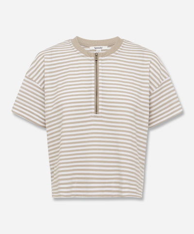Brooke Short Sleeve Stripe Top