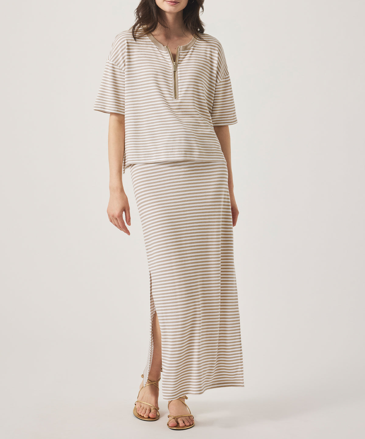 Brooke Short Sleeve Stripe Top