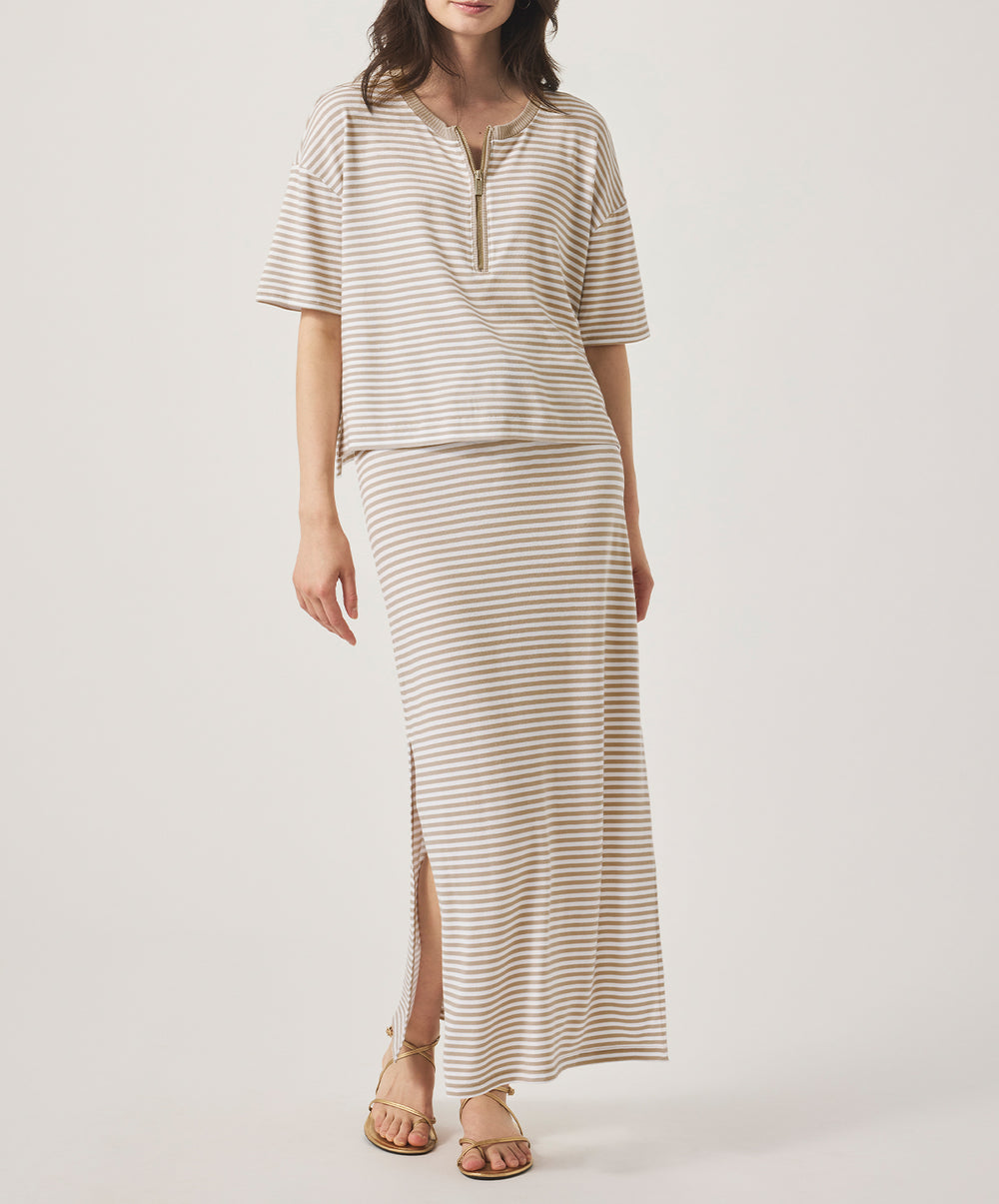 Brooke Short Sleeve Stripe Top