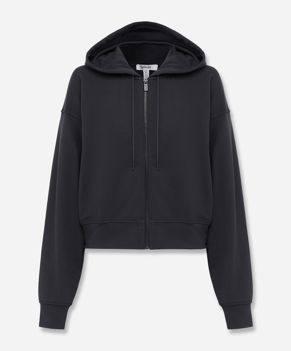 Waffle Scuba Zip-Up Pullover