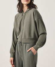 Load image into Gallery viewer, Waffle Scuba Zip-Up Pullover