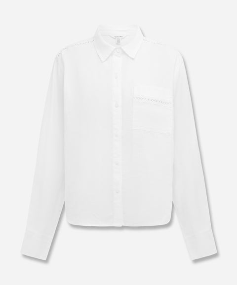 Stella Linen Trim Button Down