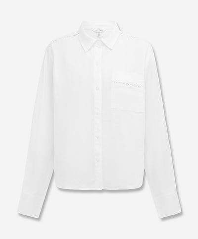 Stella Linen Trim Button Down