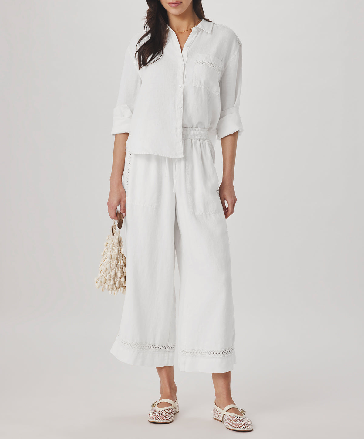 Stella Linen Trim Button Down